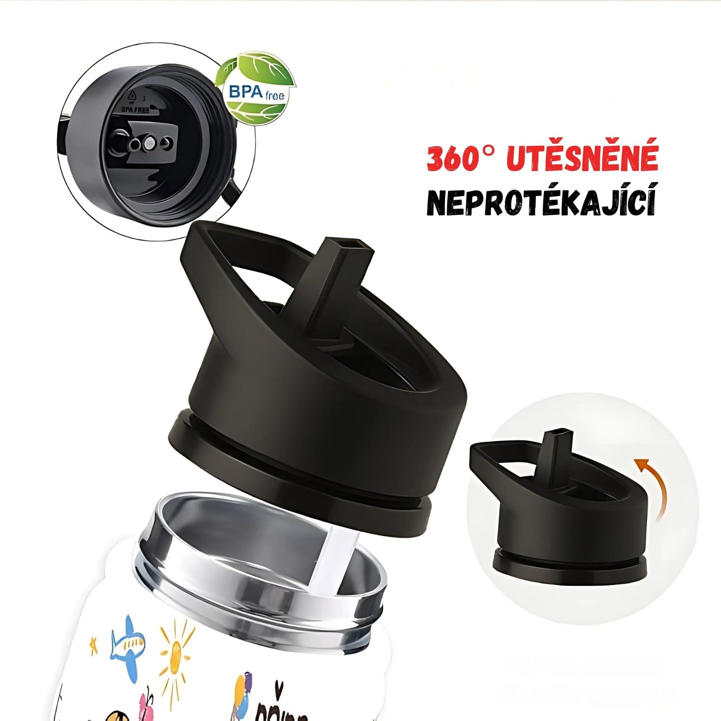 Jednostěnná lahev 500ml - pro děti s vlastním jménem