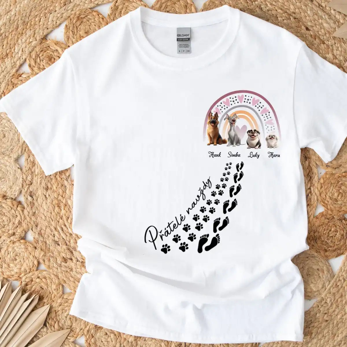 Tričko - Přátelé navždy pro milovníky psů