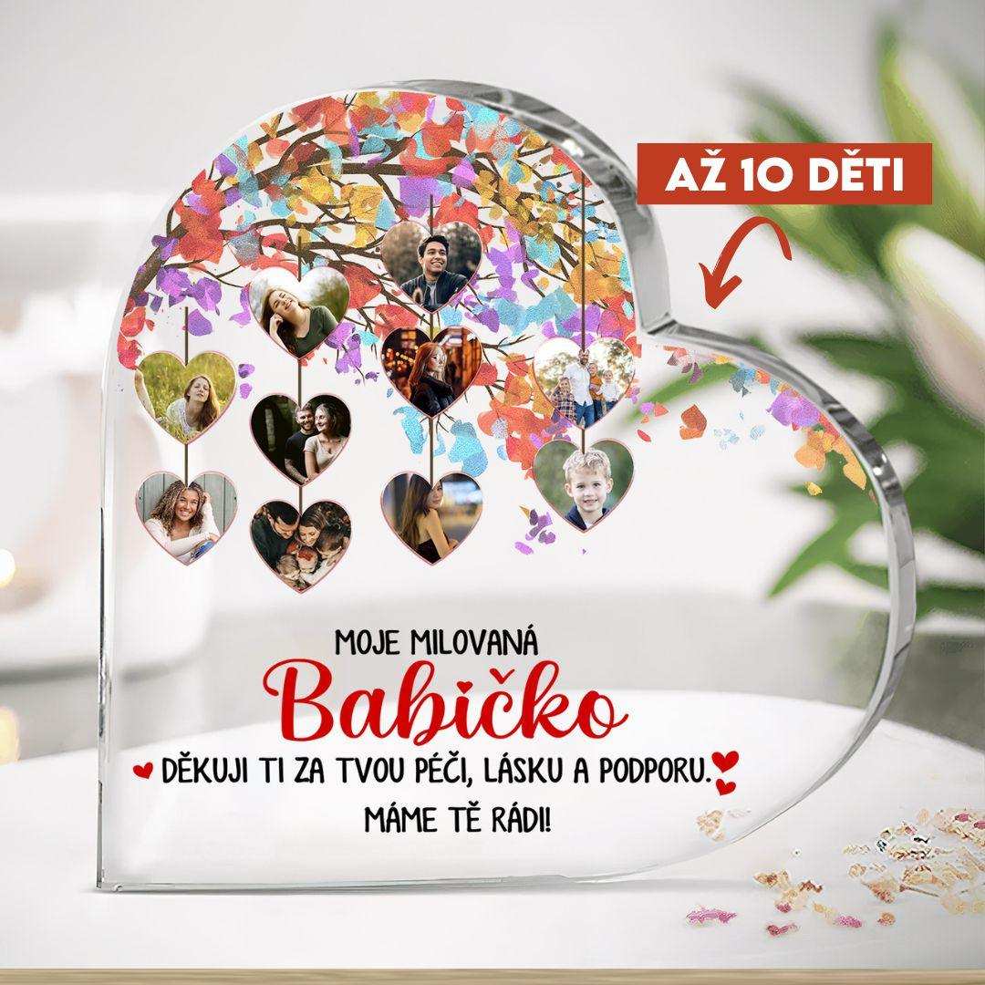 Akrylový plak - Moje milovaná x - až 10 dětí