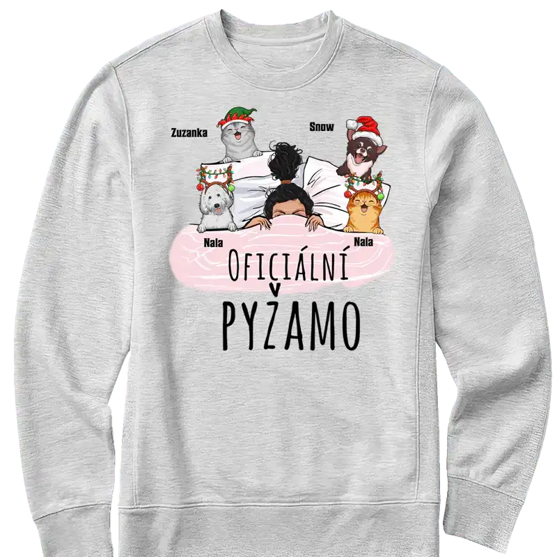Mikina - Oficiální pyžamo 1 - až 4 mazlíčků - Vánoční verze - Climo