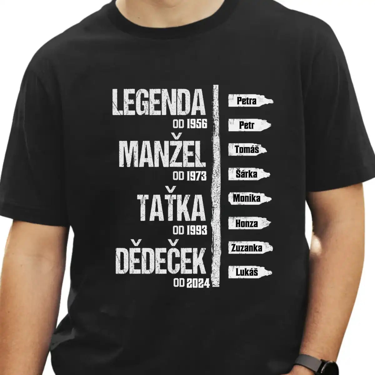 Tričko - Legenda Manžel Taťka Dědeček 3