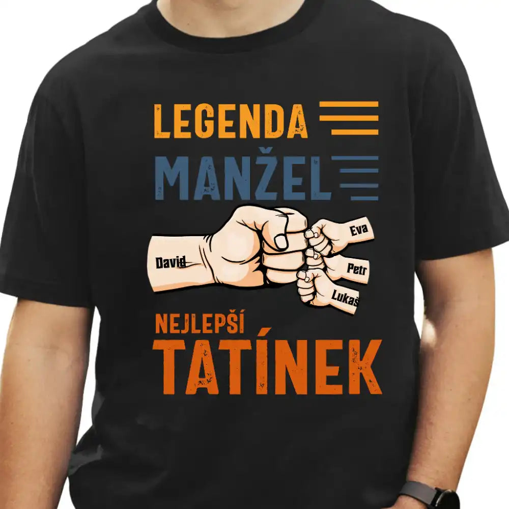 Tričko - Legenda manžel - Nejlepší tatínek