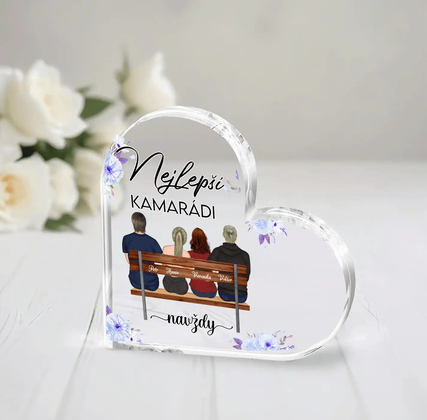 Akrylový plak - Nejlepší kamarádka - až 7 kamarádek - Climo.cz