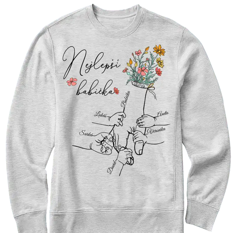 Mikina - Nejlepší babička - až 5 dětí - Climo