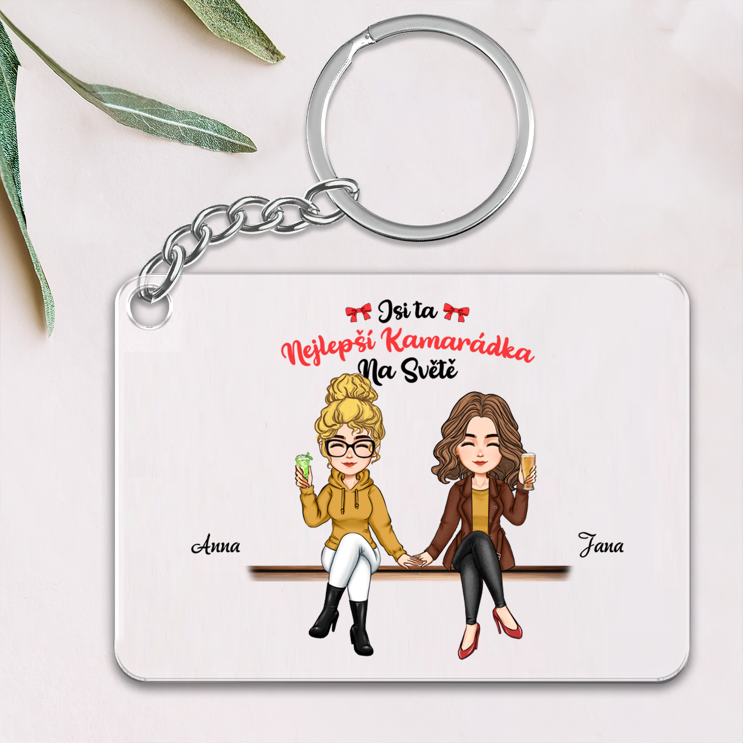 Klíčenka - Nejlepší kamarádka - až 4 holky