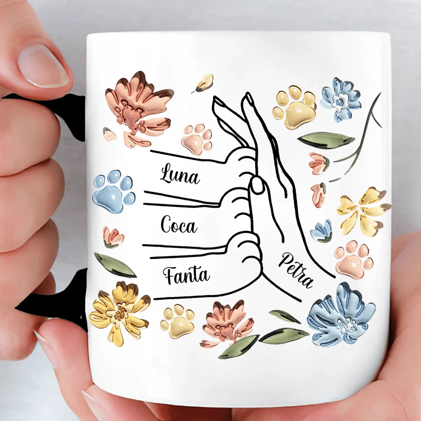 Hrnek - High Five Tlapky a ruce - až 4 kočky - Climo.cz