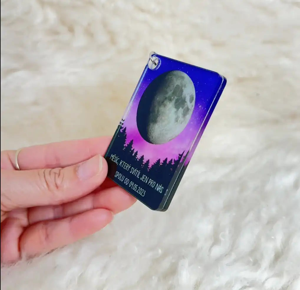 Sada 2ks klíčenek pro páry - Moon phase spolu od