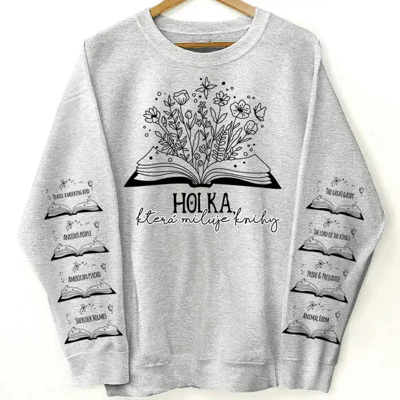 Mikina - Holka, která miluje knihy - až 10 knih - Climo.cz