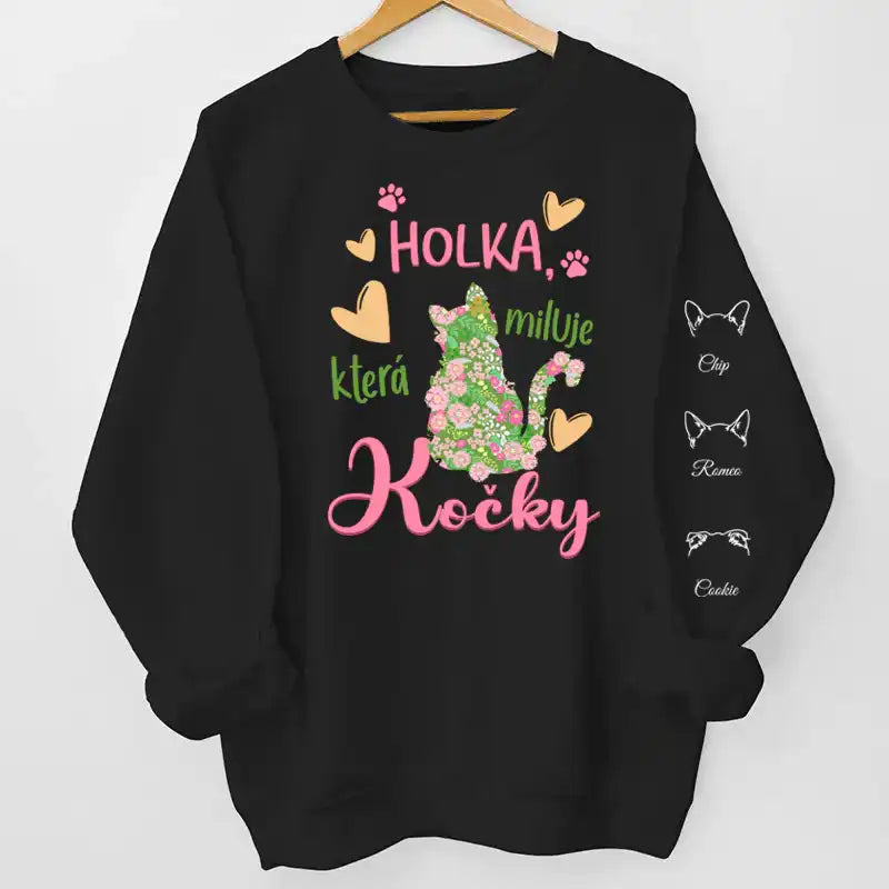 Mikina - Holka, která miluje kočky - Až 6 kočky - Climo.cz