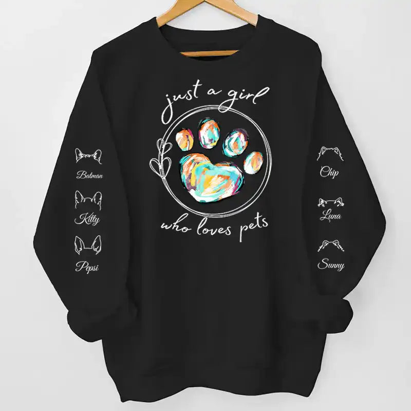 Mikina - Jen holka, která miluje zvířecí mazlíčky 3 - až 6 mazlíčků - Climo.cz