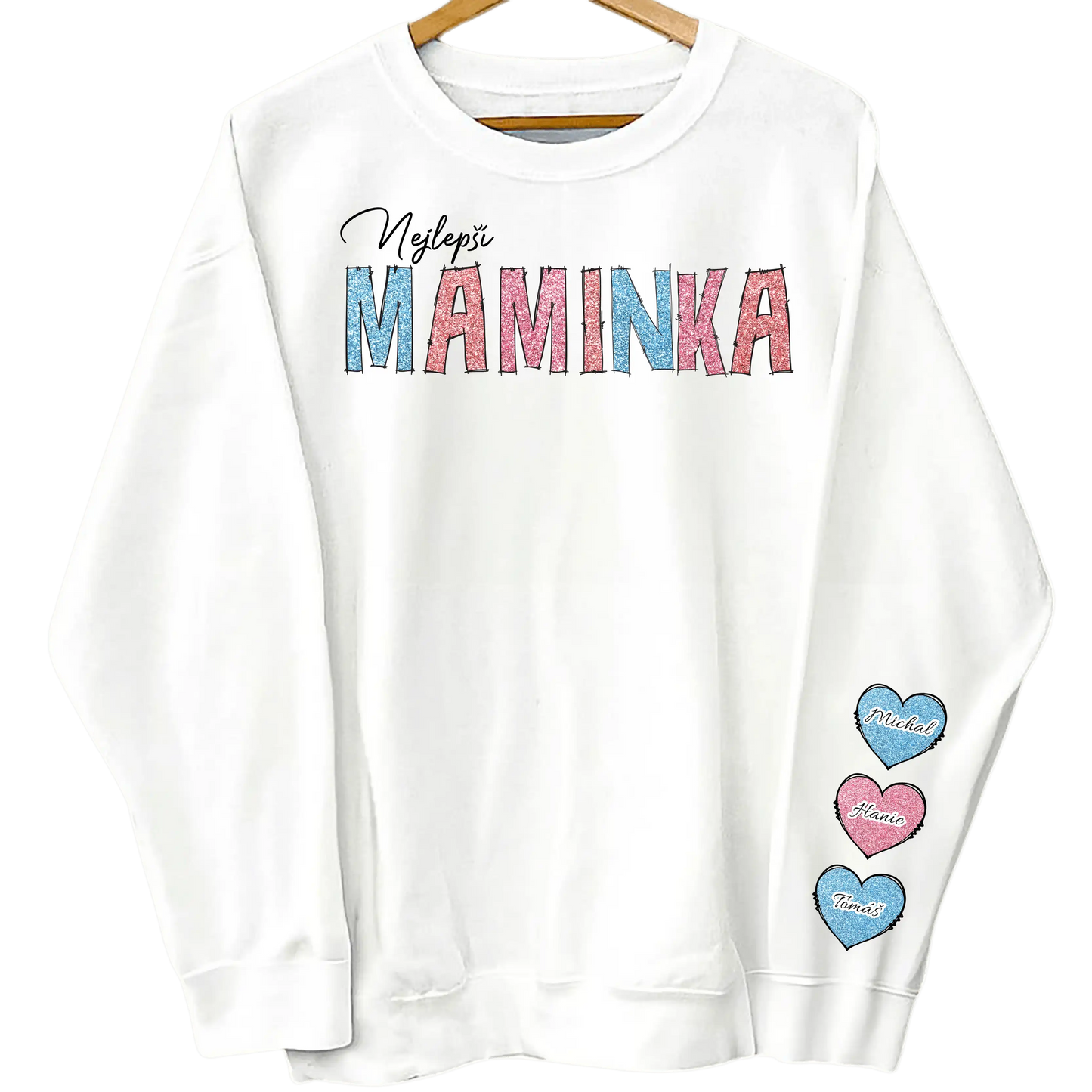 Mikina - Nejlepší Babička 2 (Potisky na rukávu) - Až 10 dětí - Climo.cz