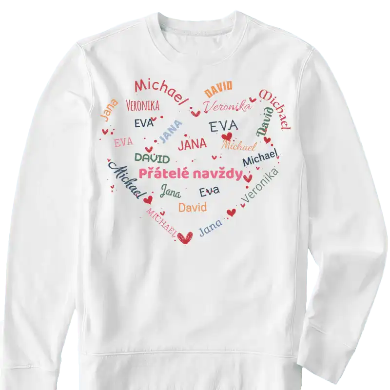 Mikina - Přátelé navždy - Až 10 lidí - Climo.cz