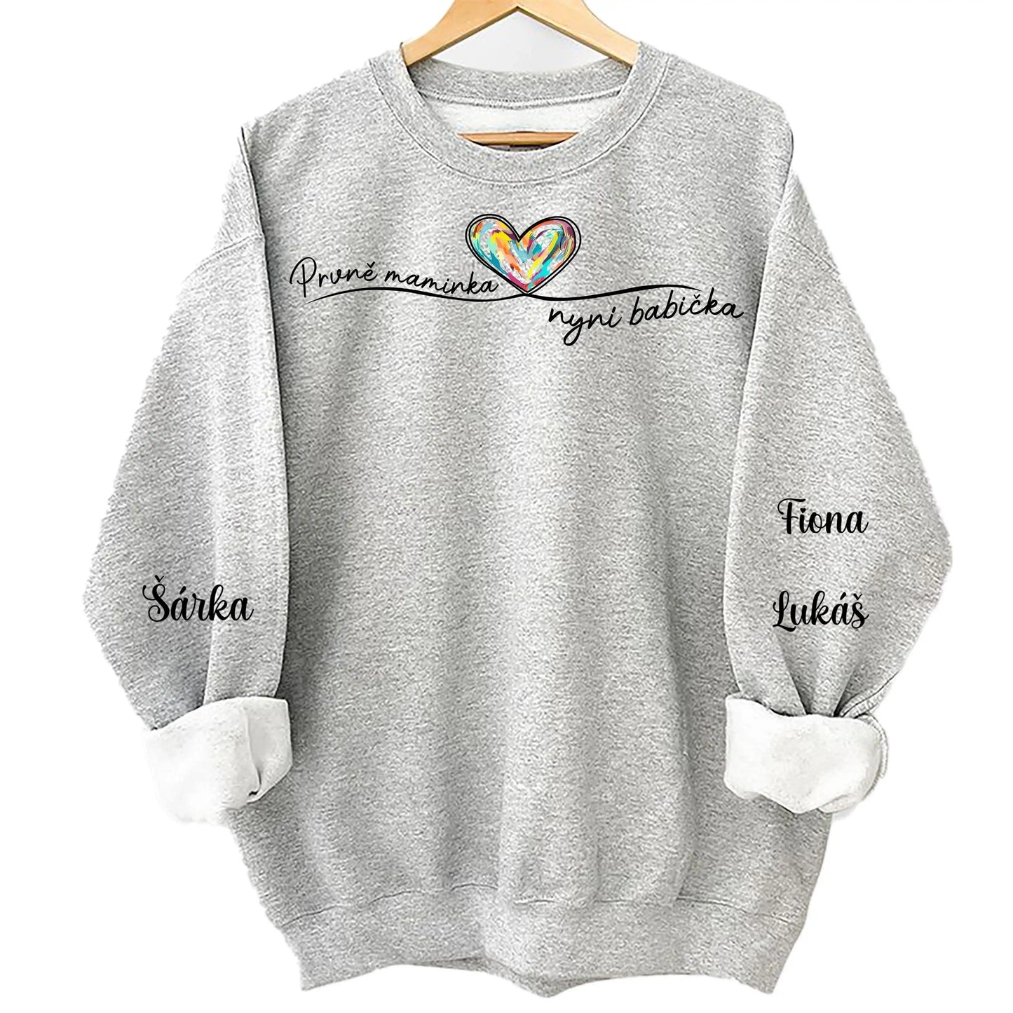 Mikina - Prvně maminka nyní babička - až 10 vnoučat - Climo.cz