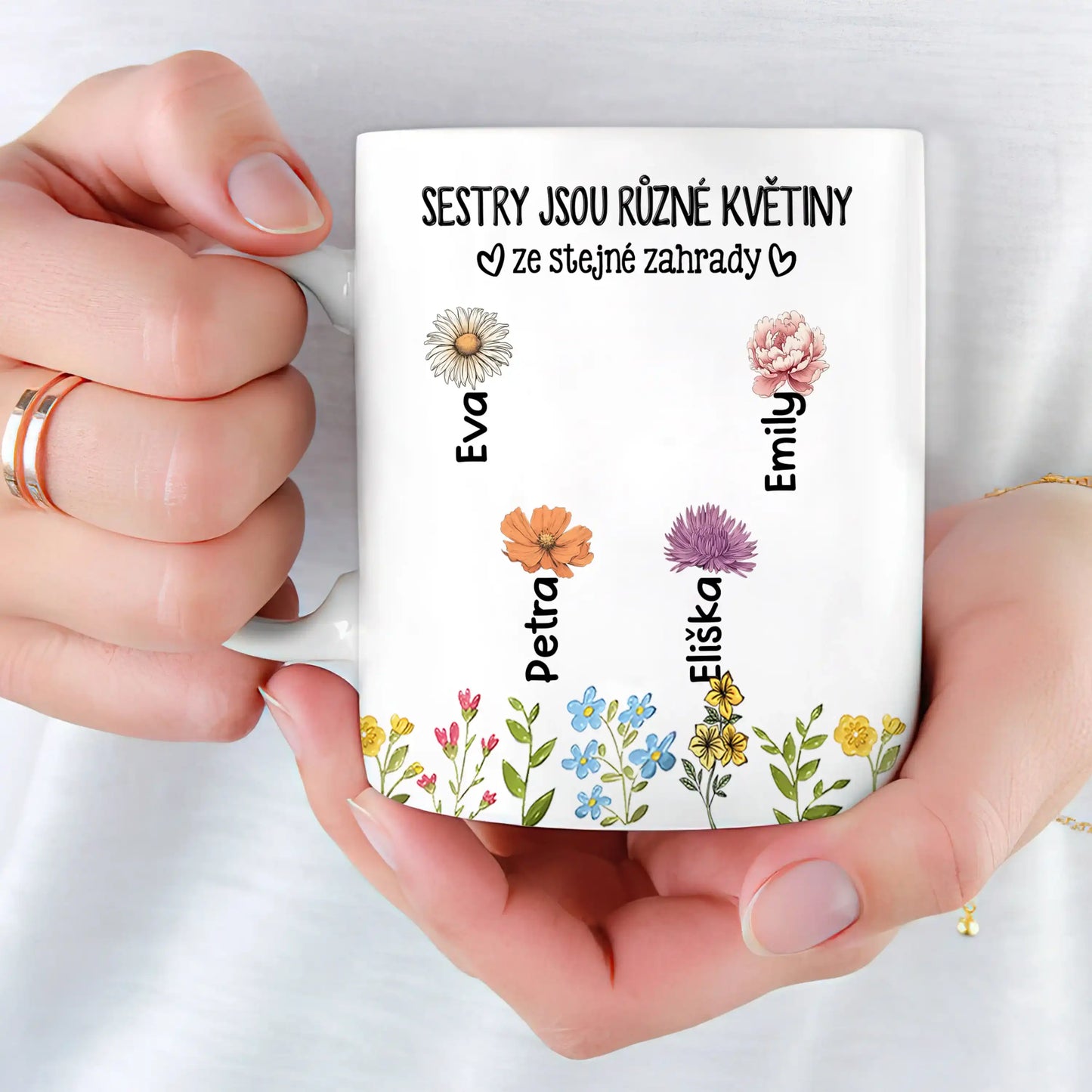 Hrnek - Sestry jsou jako květiny