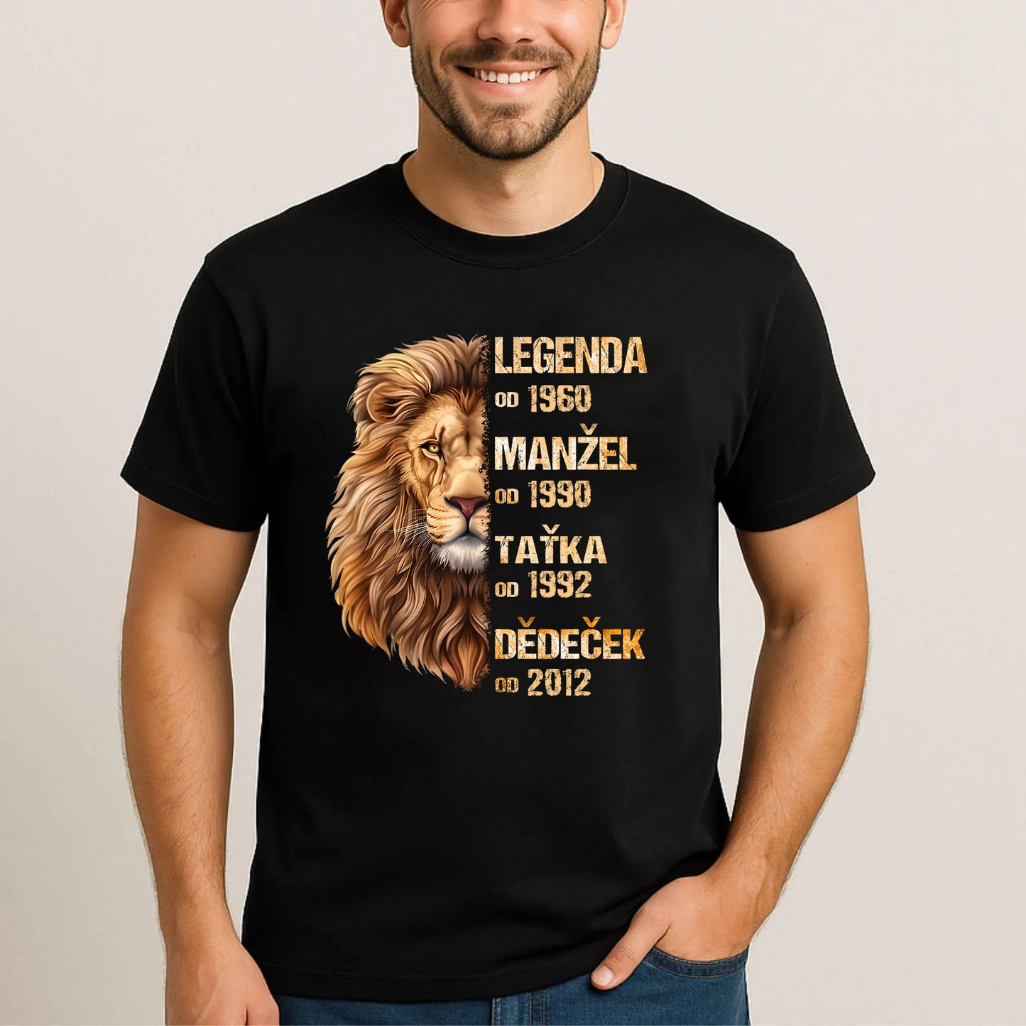 Tričko - Legenda Manžel Taťka Dědeček 4