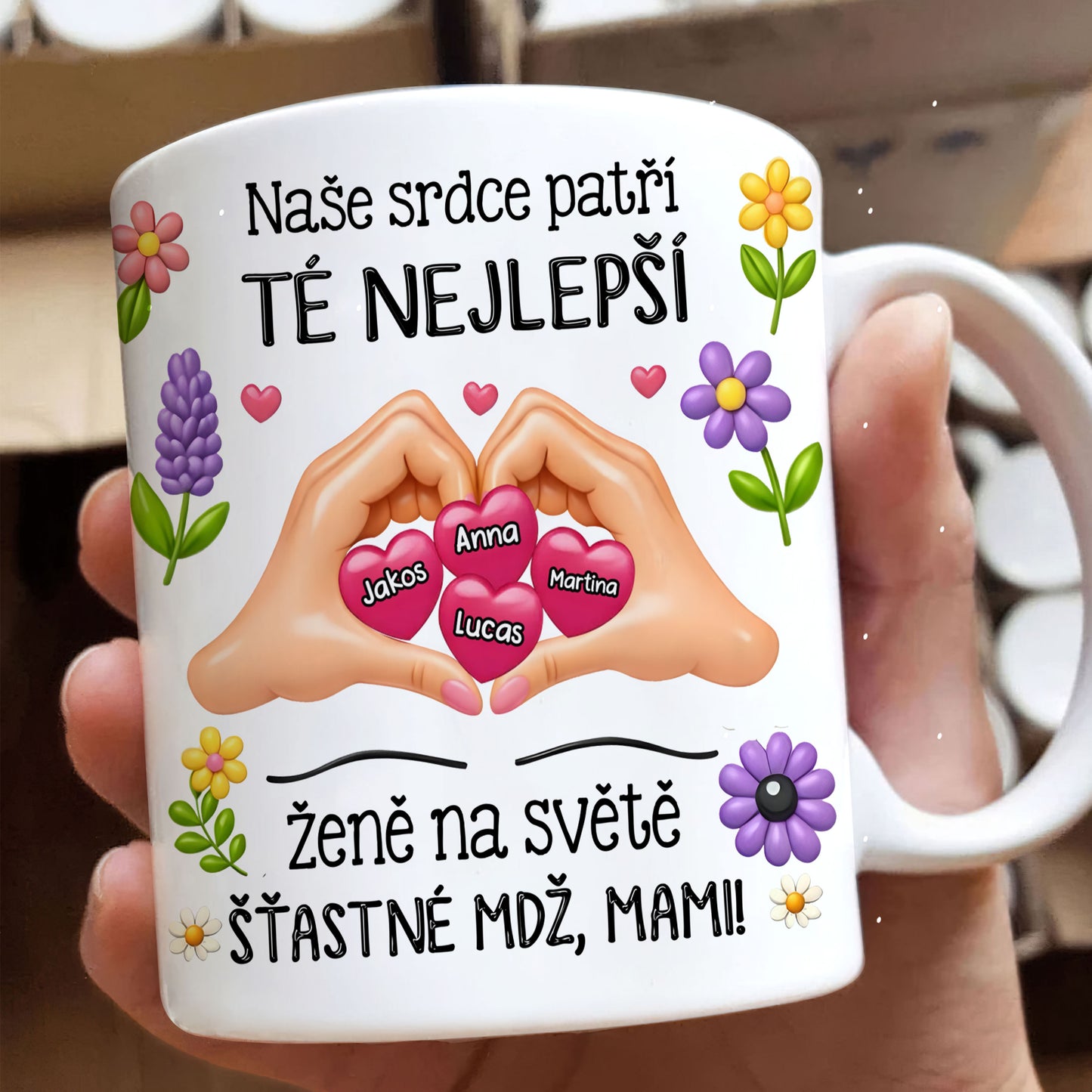 Hrnek - Šťastné MDŽ, mami!