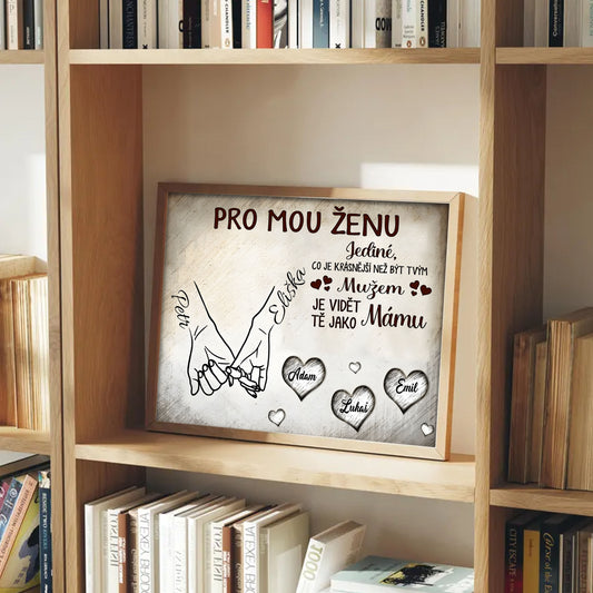 Plakat Pro mou ženu - Rám SOUČÁSTÍ balení