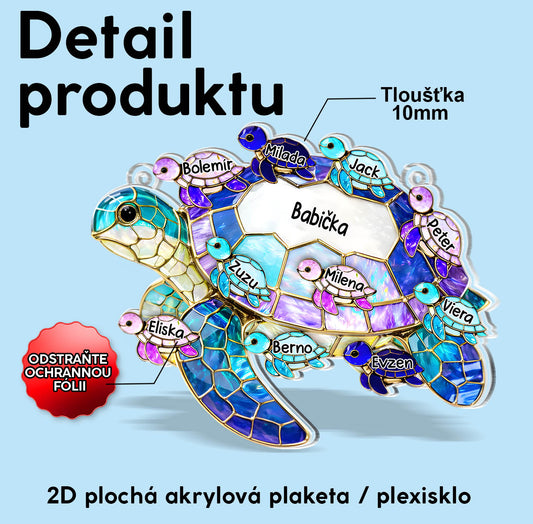 Lapač slunce – Mořská želva s vnoučaty