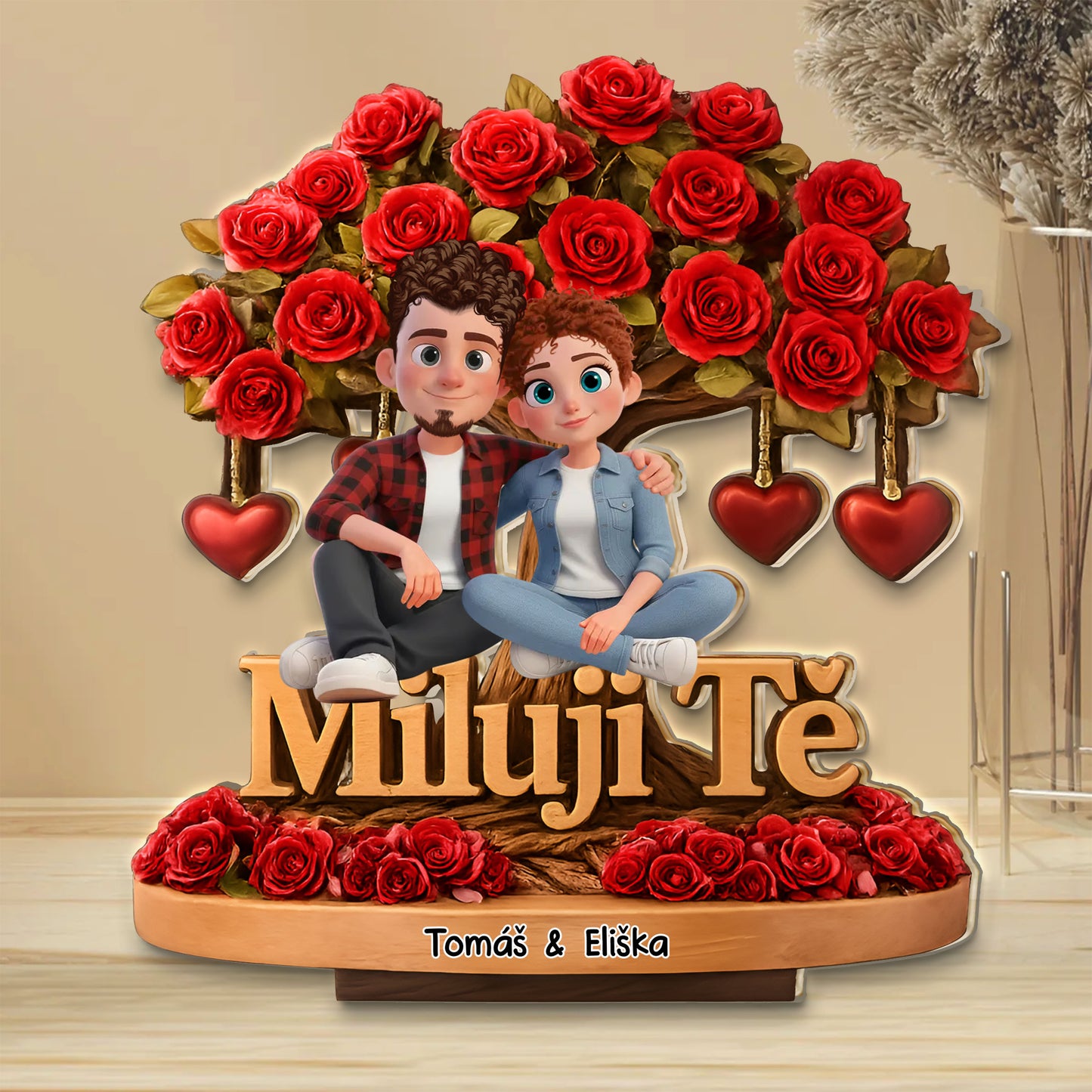 Akrylový plak - Miluji tě