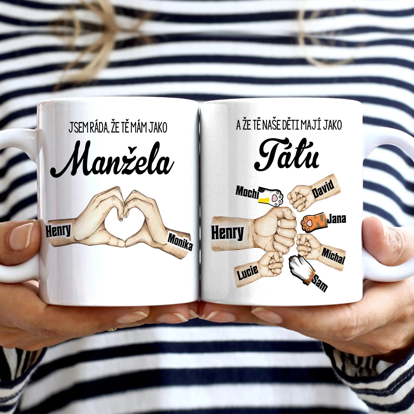 Hrnek - Jsem ráda, že tě mám jako manžela, a že tě naše děti mají jako tátu