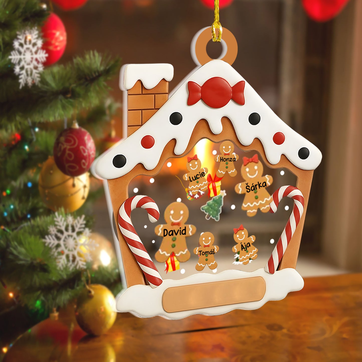 Personalizovaná akrylová ozdoba, vánoční dárek 18