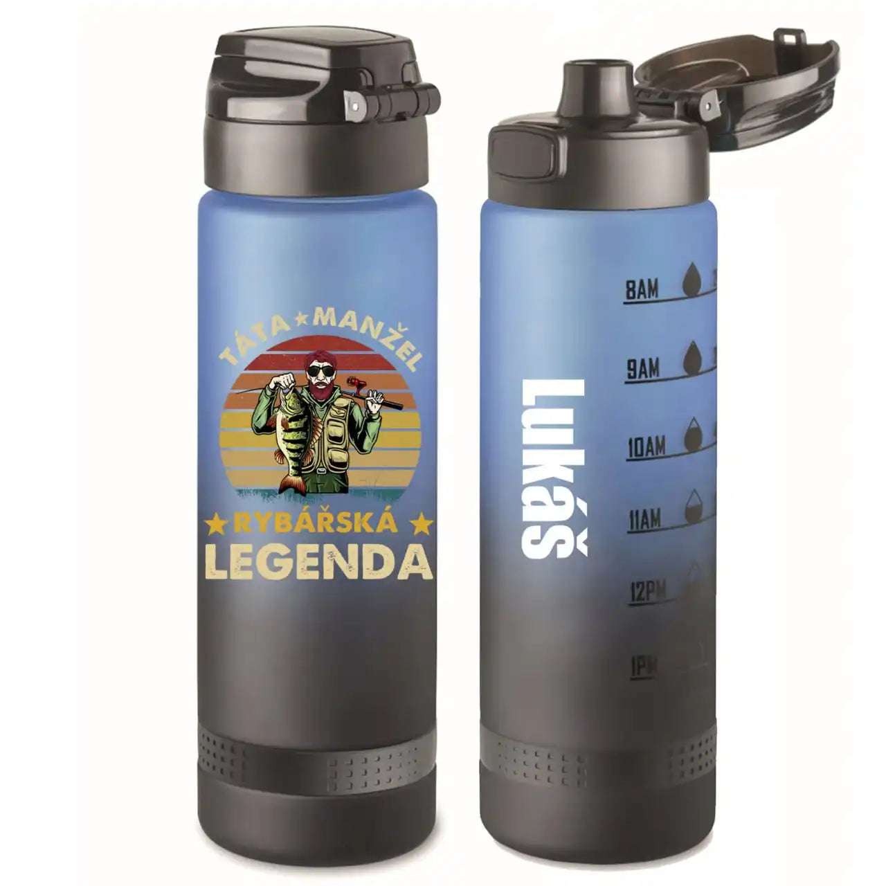 Sportovní RPET láhev na vodu 1L - rybářská legenda (Copy)