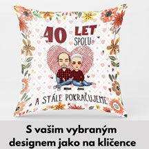 Polštář - X Let spolu s vybraným designem - Climo.cz