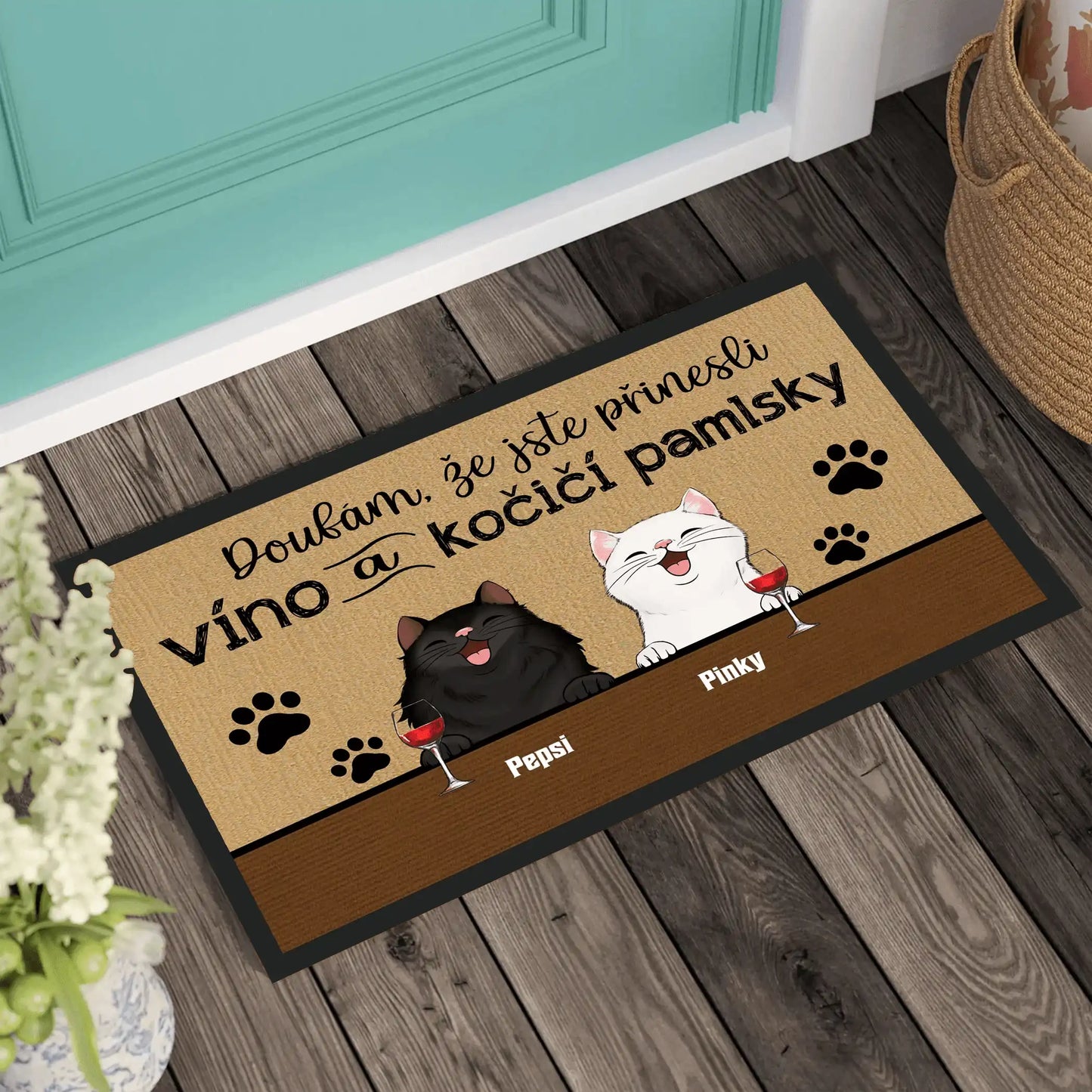 Rohožka - Doufám, že jste přinesli víno a kočičí pamlsky - Až 4 kočky - Climo.cz