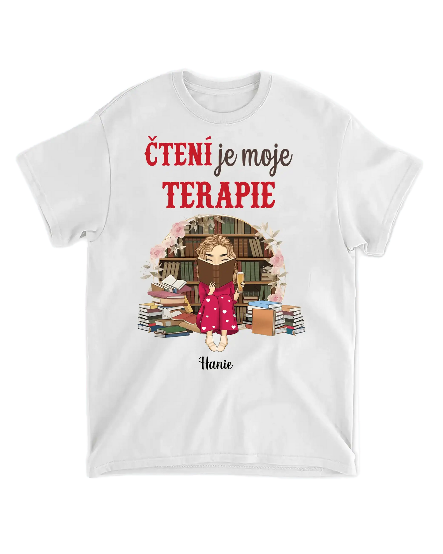 Tričko - Čtení je moje terapie - Climo.cz