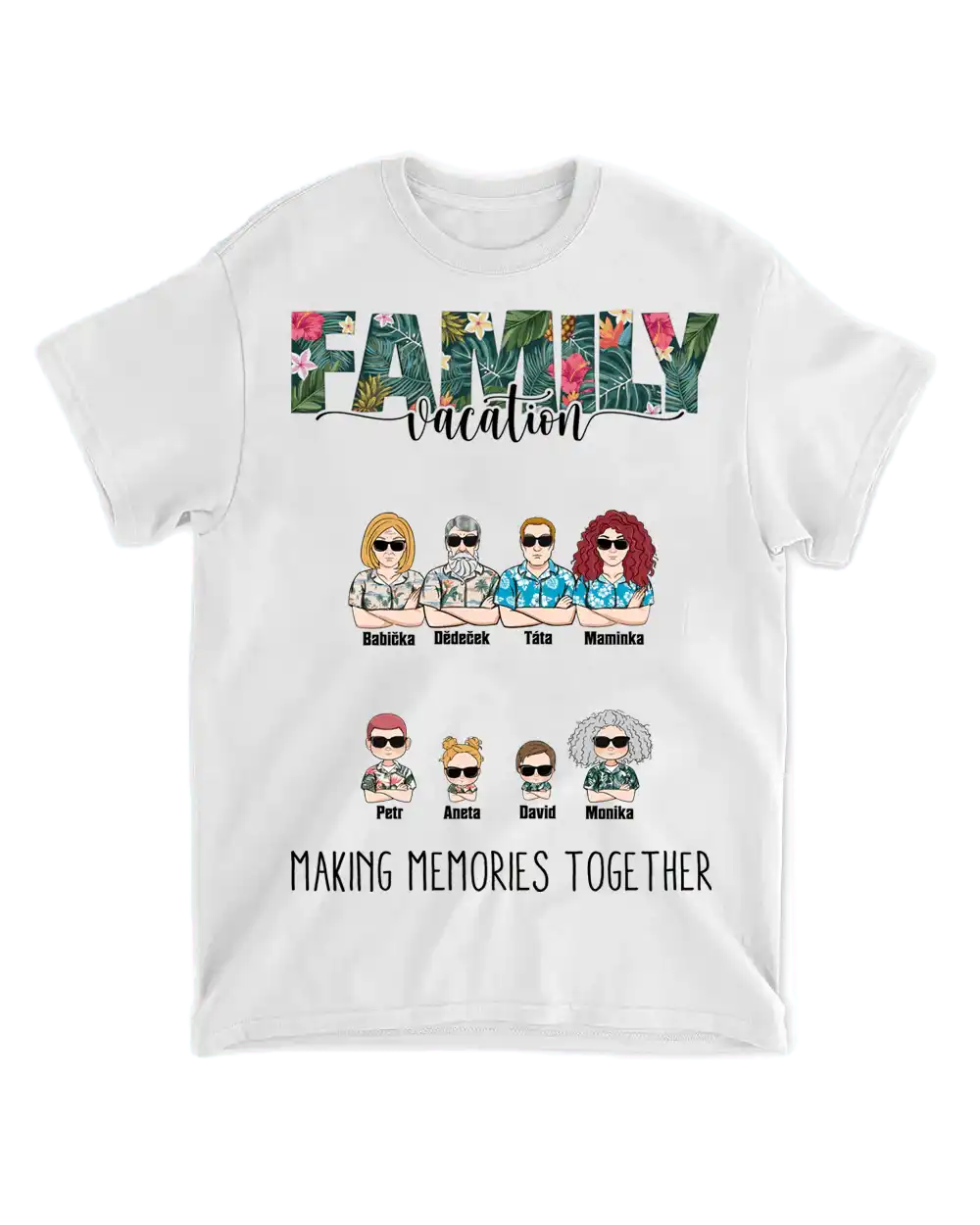 Tričko - Family vacation - až 12 lidí - Climo.cz