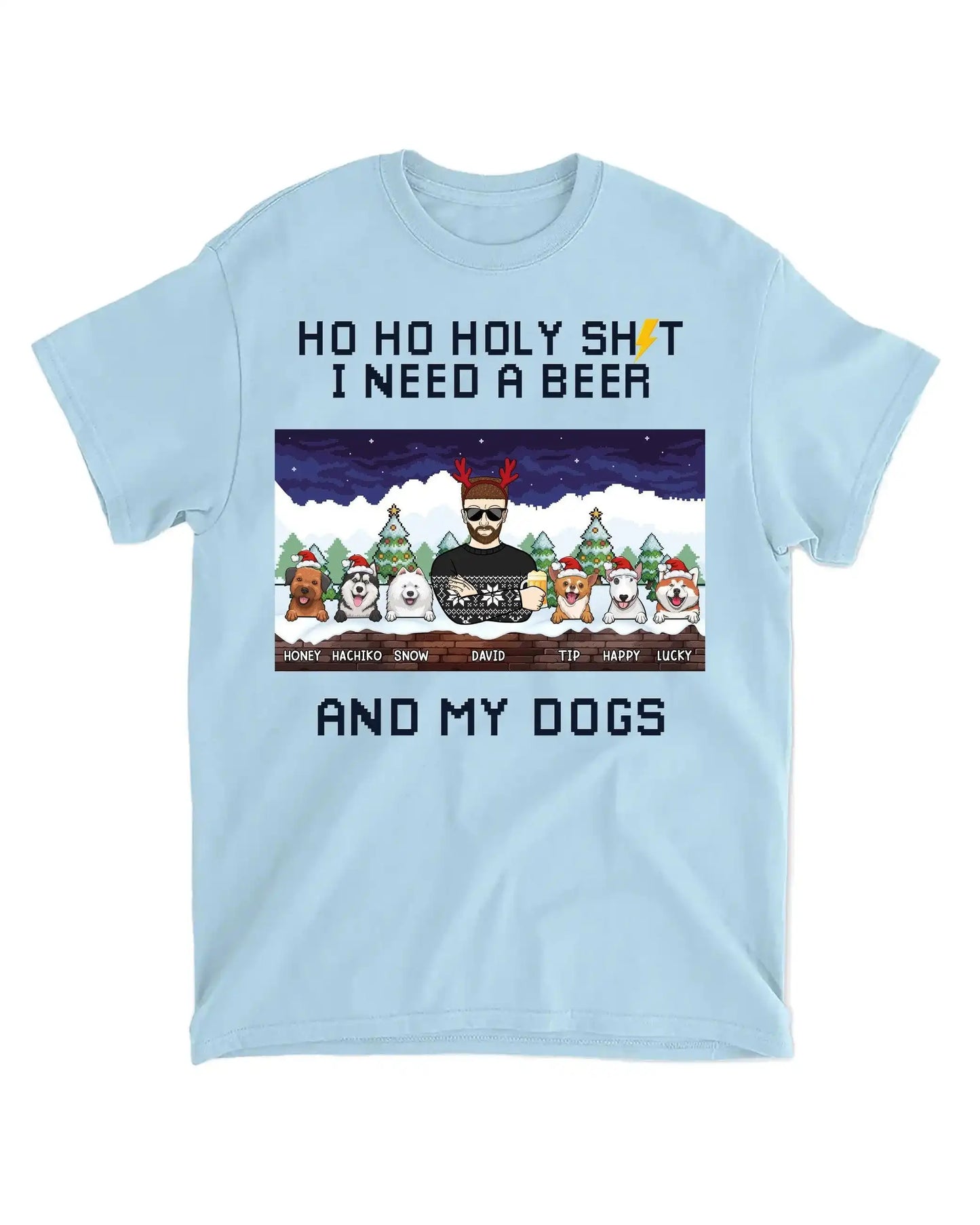 Tričko - Ho Ho Holysht I need a - Až 6 psi - verze 2 - Climo.cz