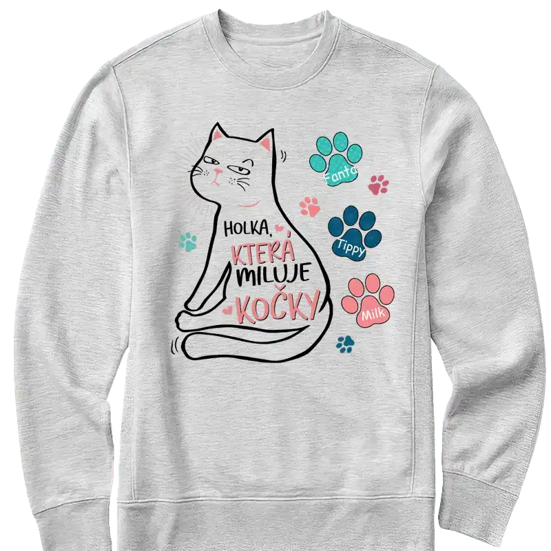 Tričko - Holka, která miluje kočky - Climo.cz