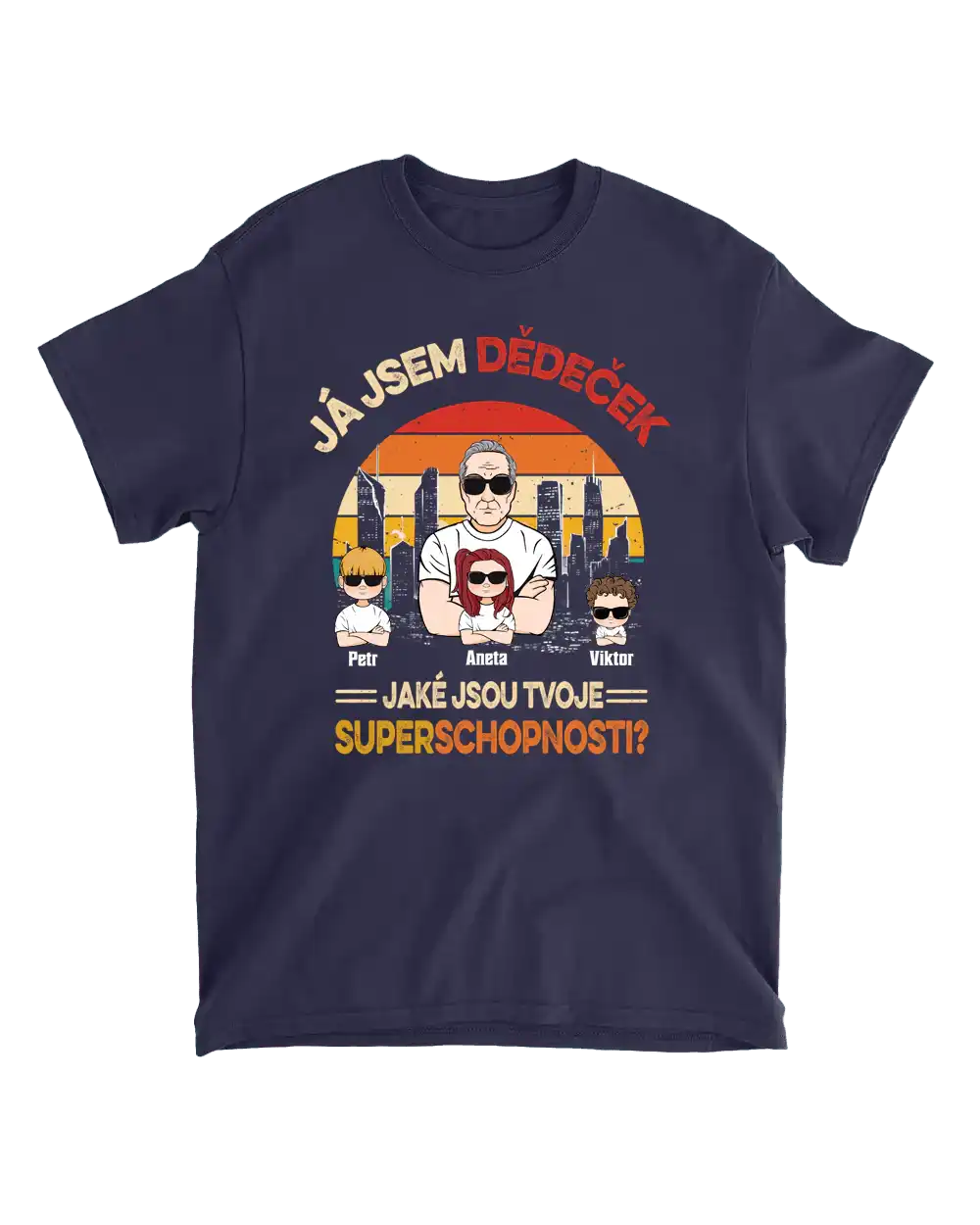 Tričko - Já jsem dědeček. Jaké jsou tvoje superschopnosti? - Climo.cz