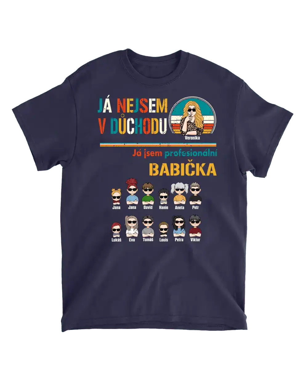 Tričko - Já nejsem v důchodu, já jsem profesionální babička 2 - až 12 dětí - Climo.cz