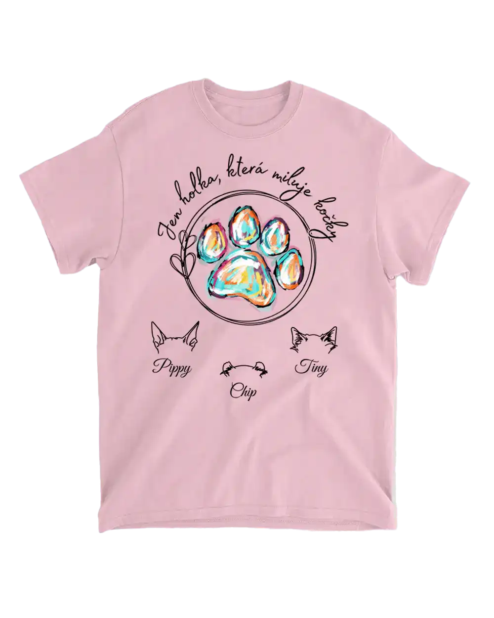 Tričko - Jen holka, která miluje zvířecí mazlíčky - až 6 mazlíčků - Climo.cz