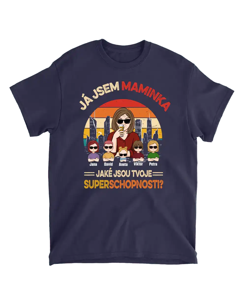 Tričko - Jsem maminka. Jaké jsou tvoje superschopnosti? - až 6 dětí - Climo.cz