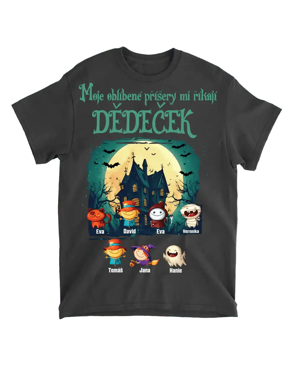 Tričko - Moje oblíbené příšery mi říkají dědeček - Až 10 dětí - Climo.cz