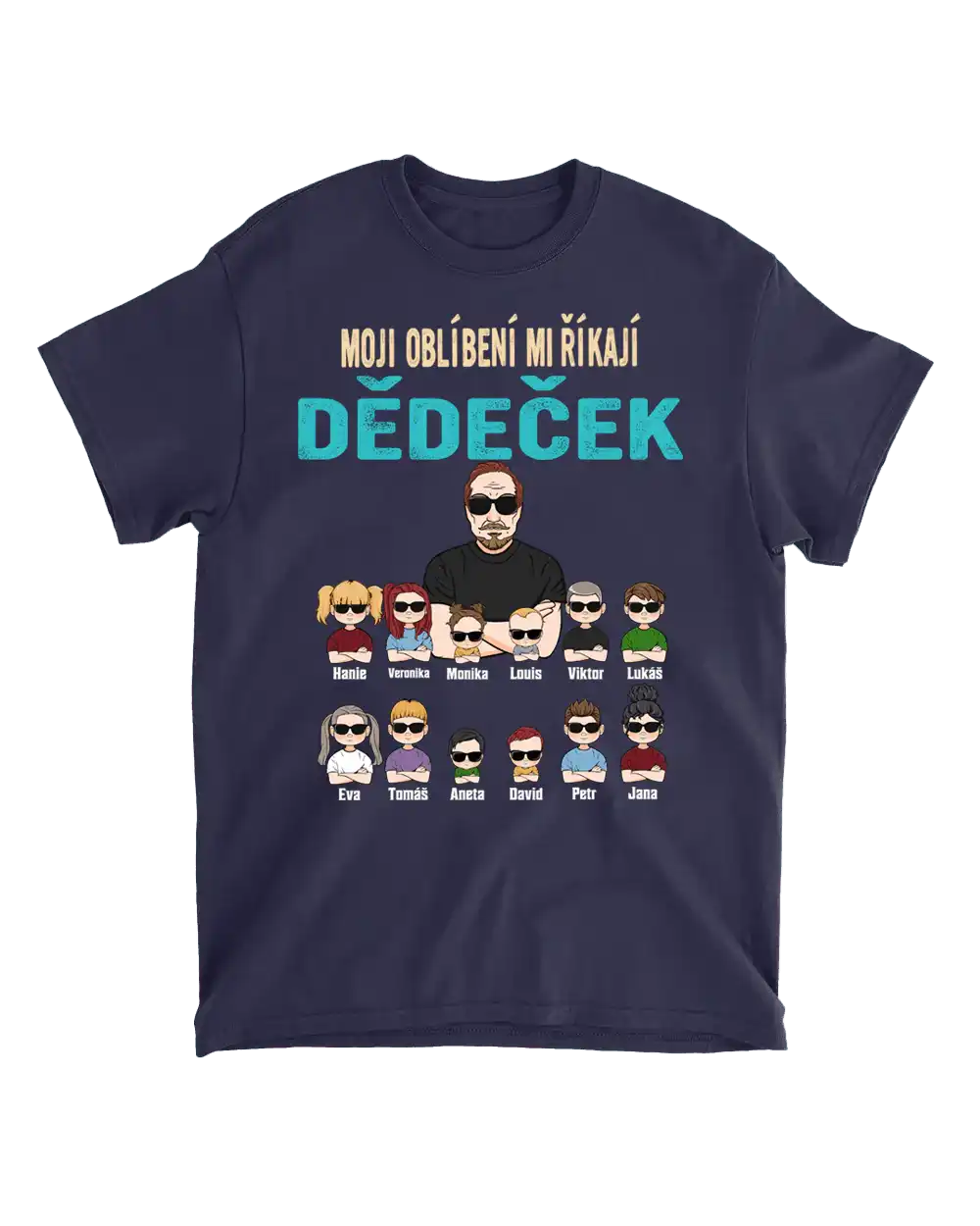 Tričko - Moji oblíbení mi říkají dědeček - až 12 dětí - Climo.cz