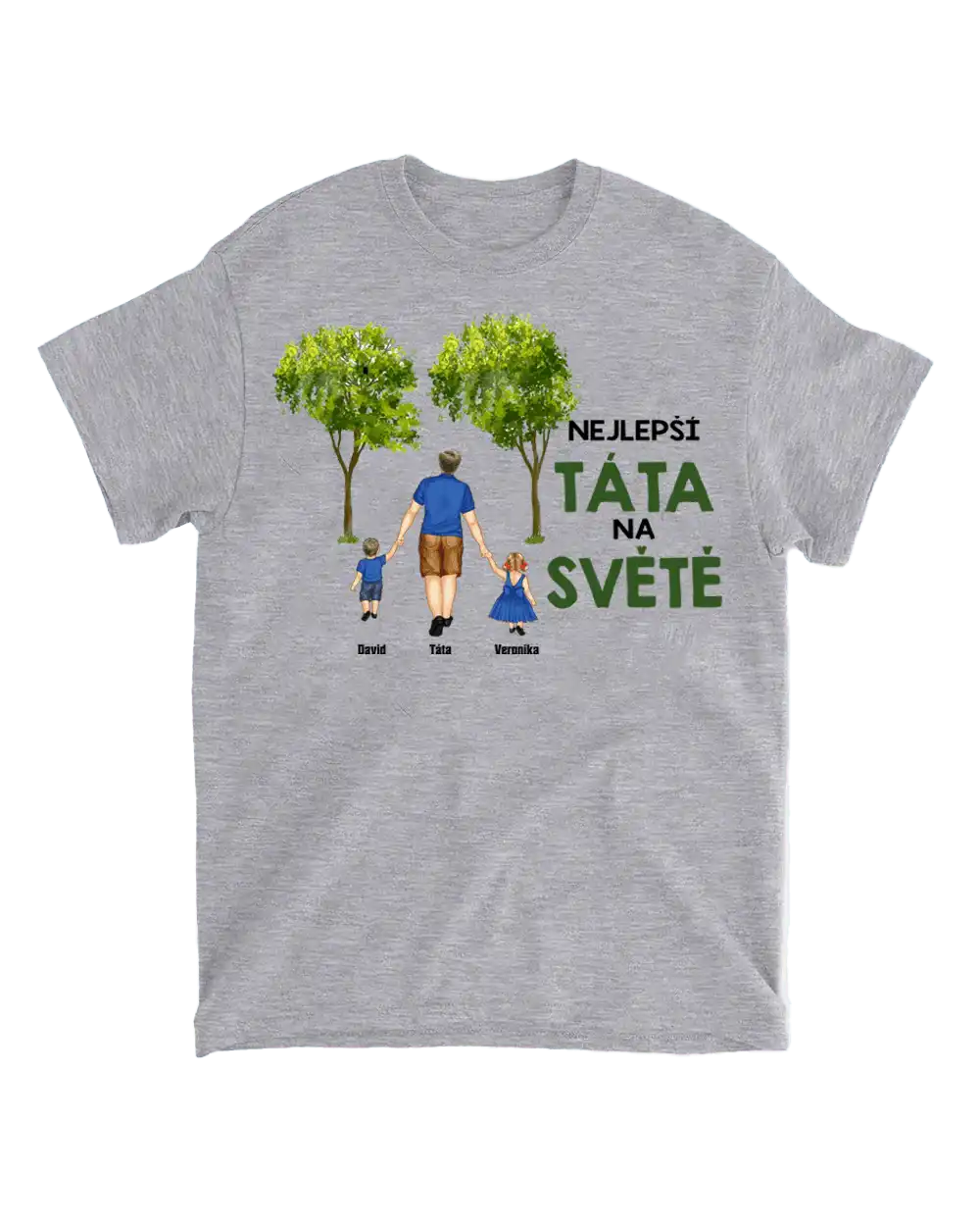 Tričko - Nejlepší táta na světě 5 - až 5 dětí - Climo.cz