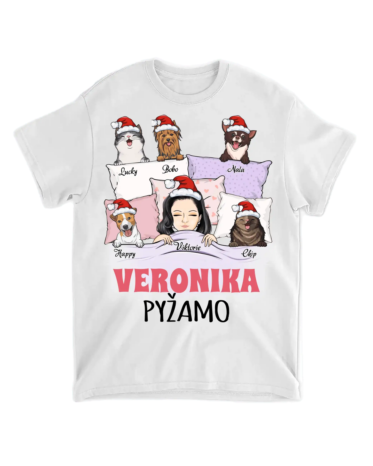 Tričko - Oblíbené pyžamo - až 5 mazlíčků - Climo.cz