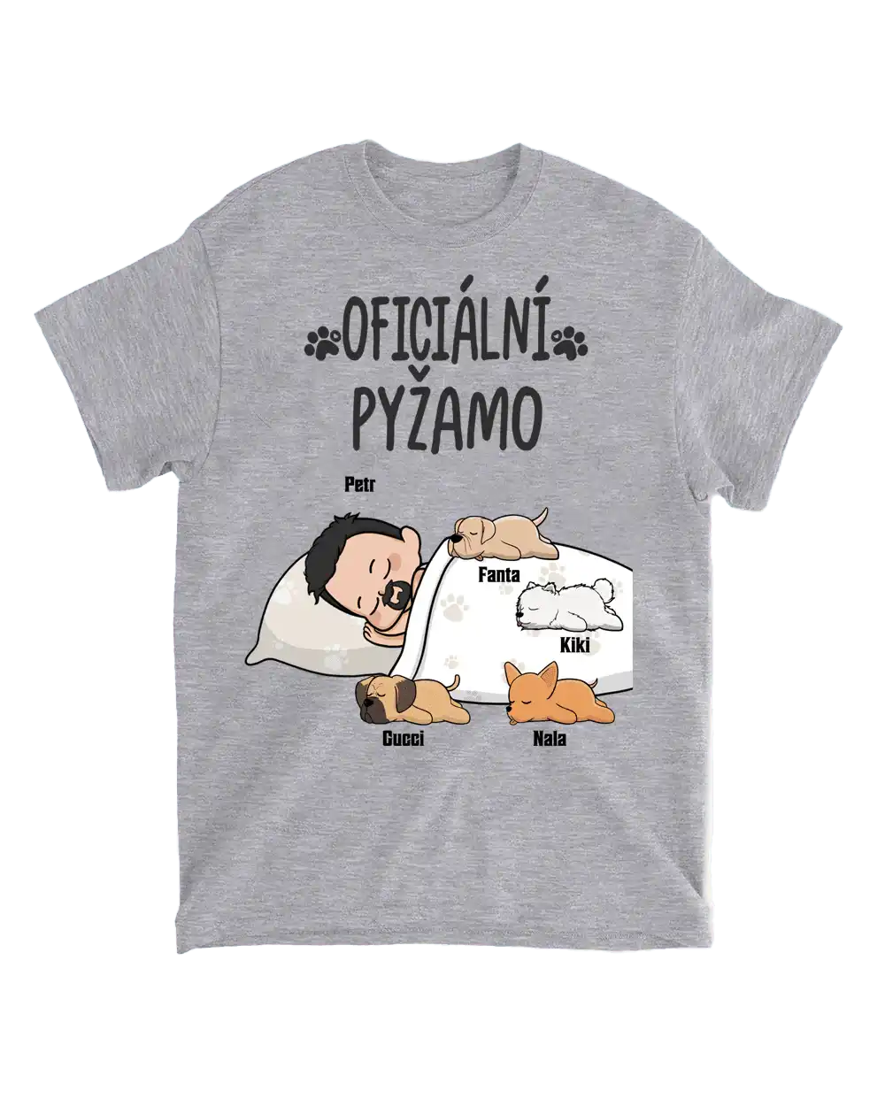 Tričko - Oficiální pyžamo 3 - až 6 psů - Climo.cz