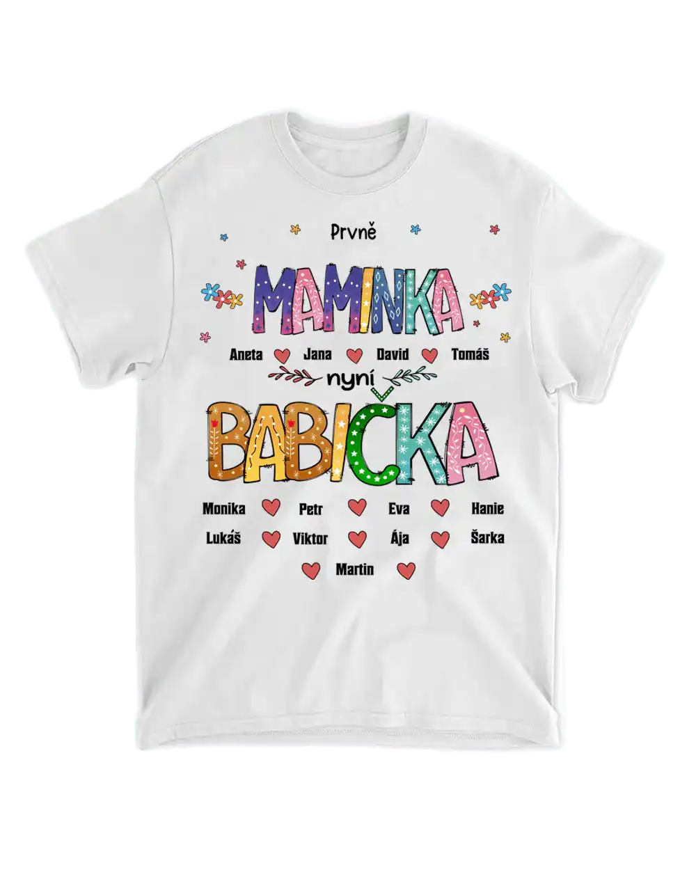 Tričko - Prvně maminka nyní babička - až 12 vnoučat - Climo.cz