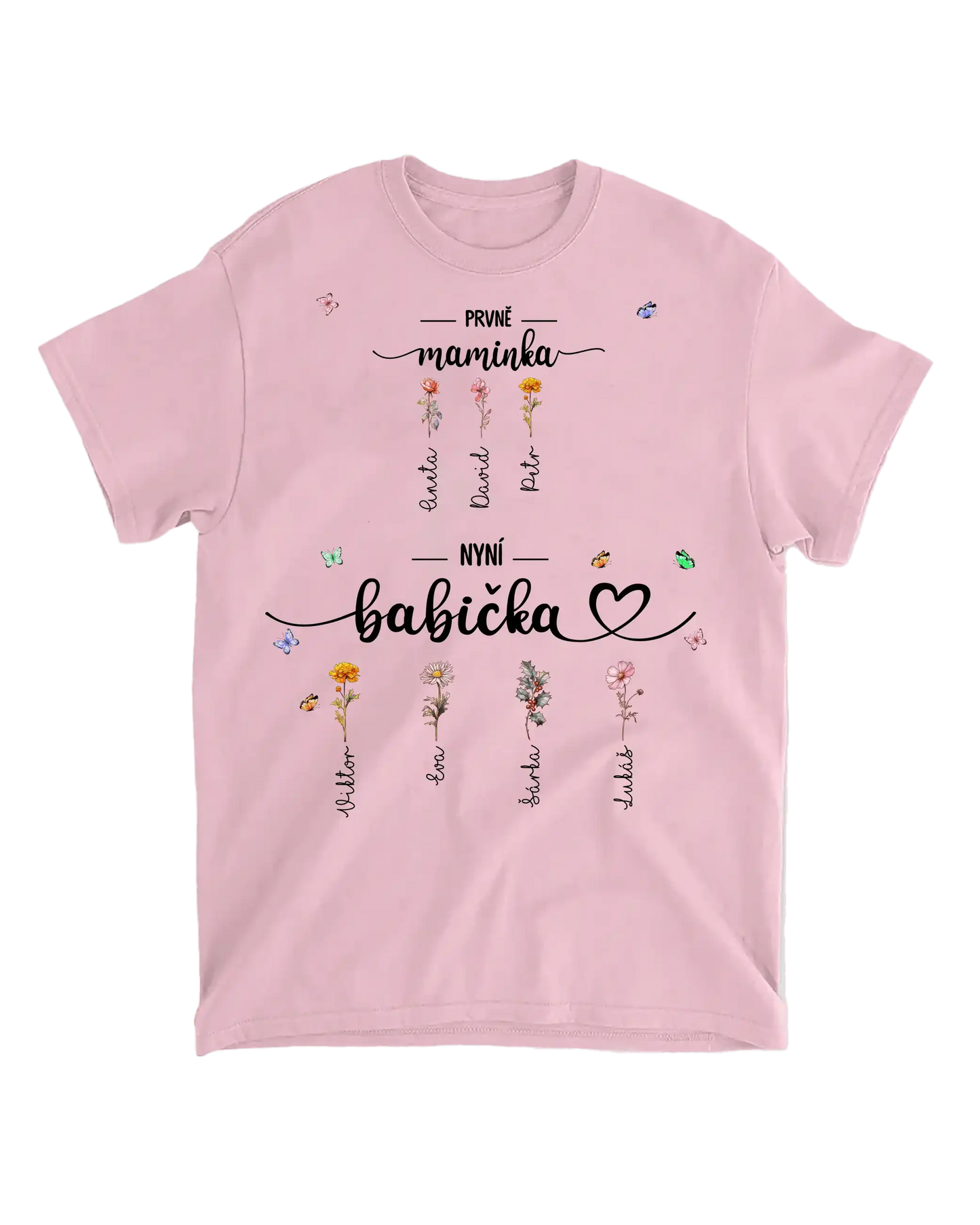 Tričko - Prvně maminka nyní babička - až 15 vnoučat - Climo.cz