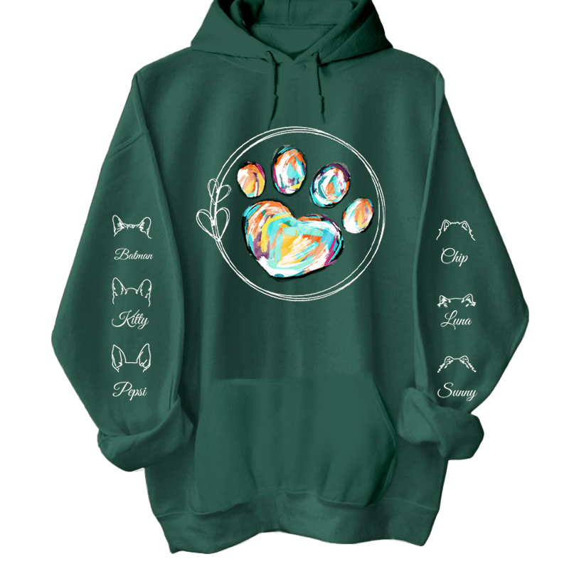 Hoodie - Jen holka, která miluje zvířecí mazlíčky 3 - až 6 mazlíčků - Climo