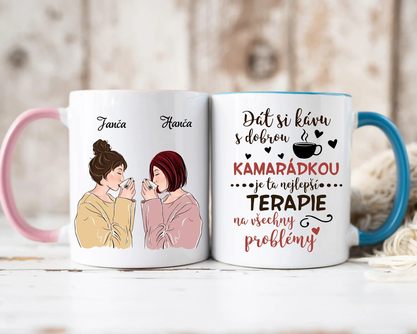 Hrnek - Dobrou KAMARÁDKOU je ta nejlepší TERAPIE - Climo.cz