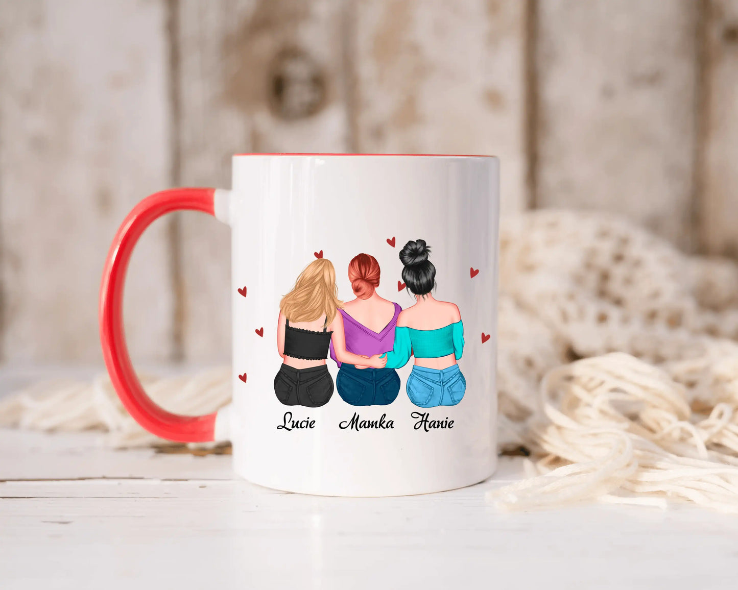 Hrnek - Matka a Dcera 6. verze - Anděl bez křídel je moje maminka - až 3 dcery - Climo.cz