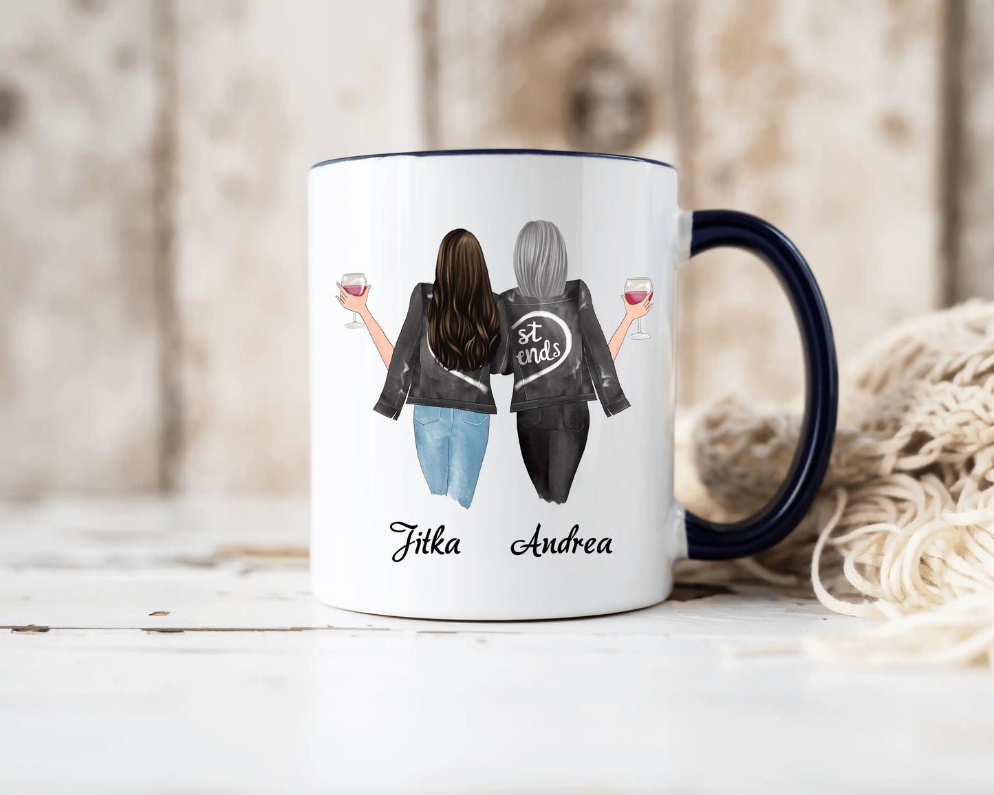 Hrnek - Nejlepší kamarádky - Věřím na ANDĚLY, protože mám KAMARÁDKU jako jsi TY - Climo.cz