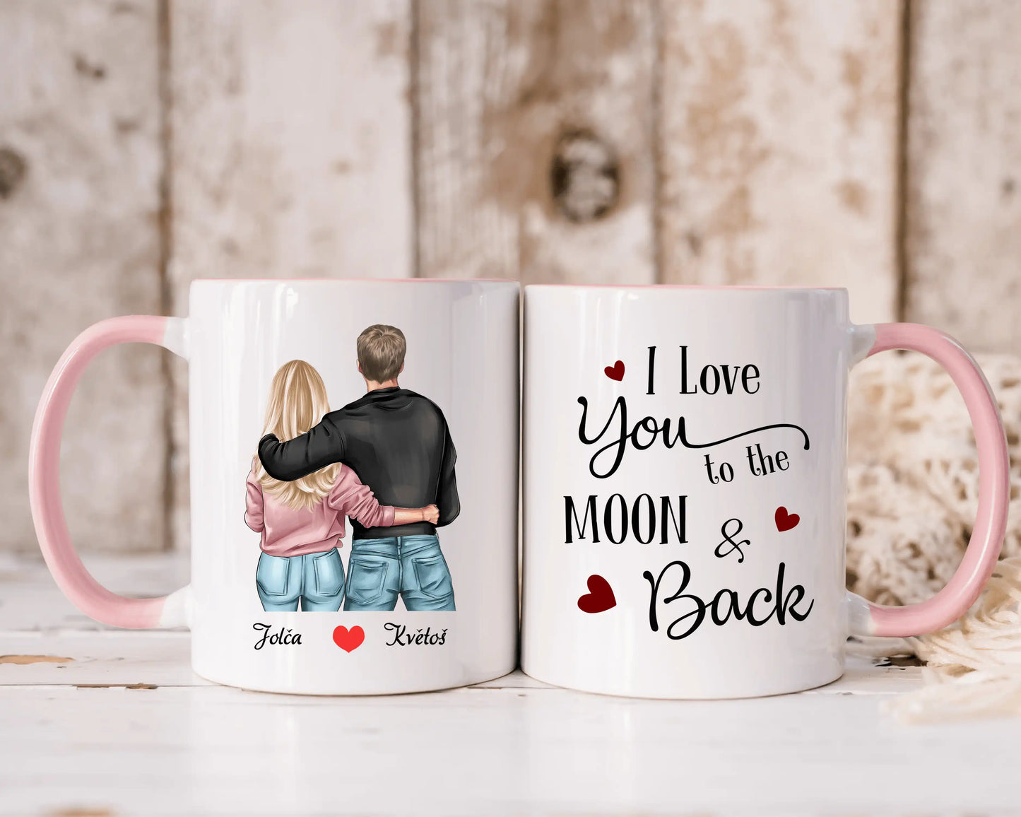 Hrnek - Zamilovaný pár - I love you to the moon and back - Climo.cz