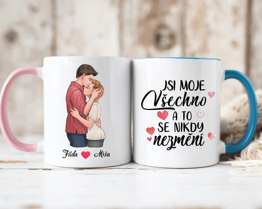 Sada hrnků 2 ks 330ml - Jsi moje všechno a to se nikdy nezmění - Climo.cz