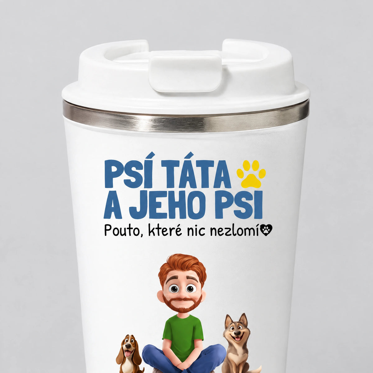 Dvoustěnný termohrnek 350 ml - pro milovníky psů